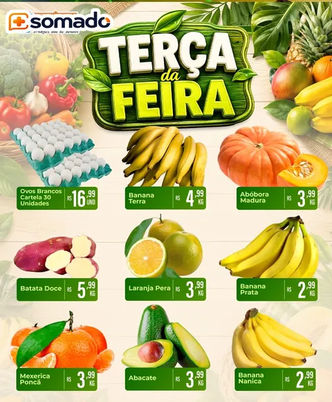 Encarte de supermercado produzido pela Somado