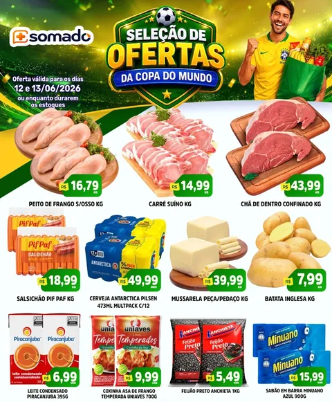 Encarte de supermercado produzido pela Somado