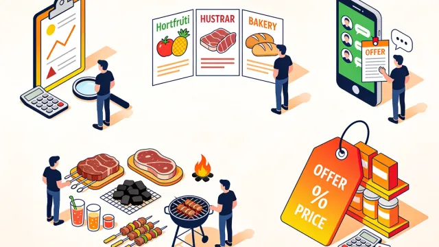 Combo de churrasco para o Dia dos Pais no supermercado