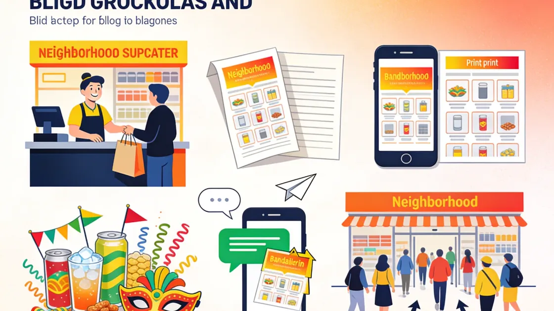 Dono de supermercado calculando o custo do encarte no caixa