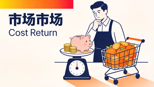 Dono de supermercado avaliando o investimento em marketing